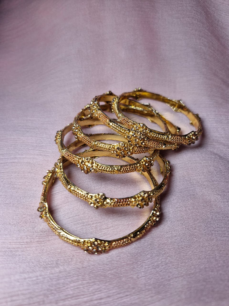 Gold Plated Bridal Bangles Set